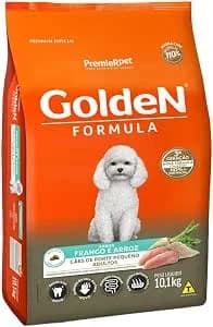 Golden Mini Bits adultos pequeno porte frango e arroz 10,1 kg