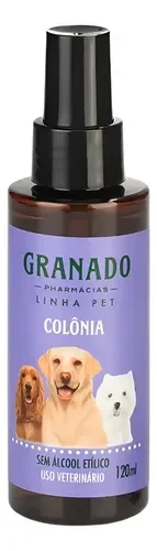 Colônia Granado Pet para cães e gatos, frasco de 120ml