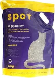 Areia sanitária Mega Dry para gatos, saco de 5kg