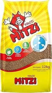 Granulado sanitário Mitzi para gatos, pacote de 12kg
