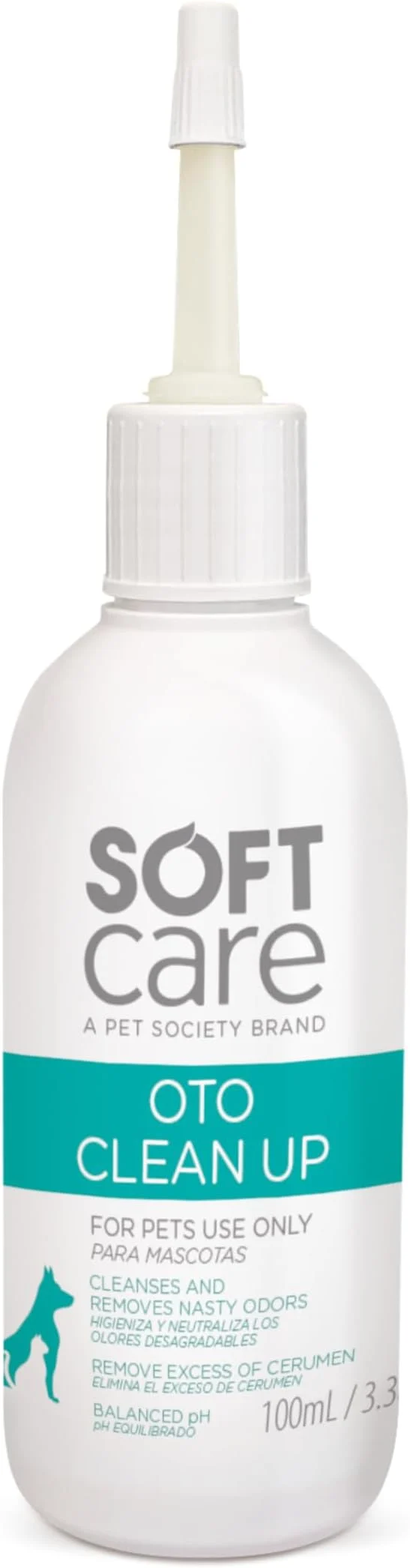 Pet Society Soft Care Oto Clean Up limpeza de orelhas 100 ml