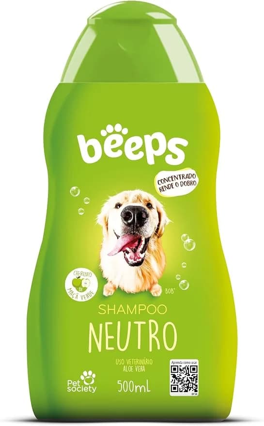 Pet Society Beeps shampoo neutro Maçã Verde 500 ml
