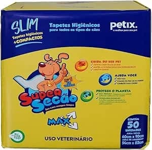 Petix tapete higiênico Super Secão Max Slim, cinquenta unidades