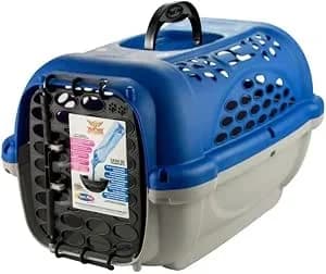 Caixa de transporte Plast Pet Panther número 1, azul
