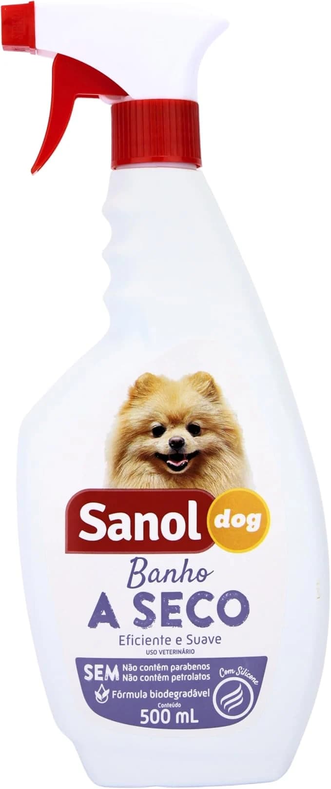 Sanol Dog banho a seco suave 500 ml