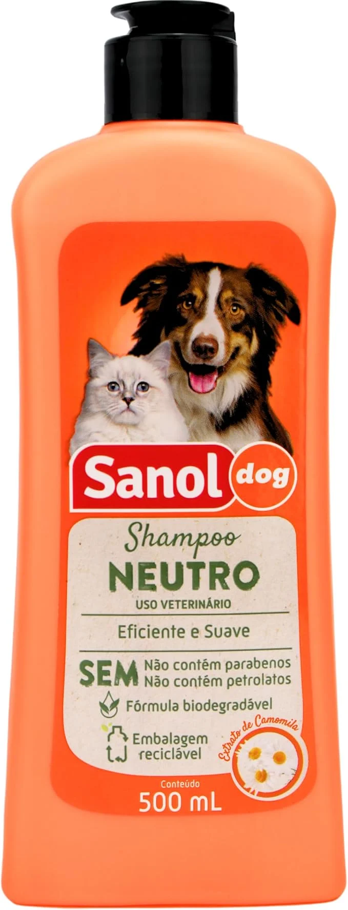 Sanol Dog shampoo neutro para cães e gatos 500 ml