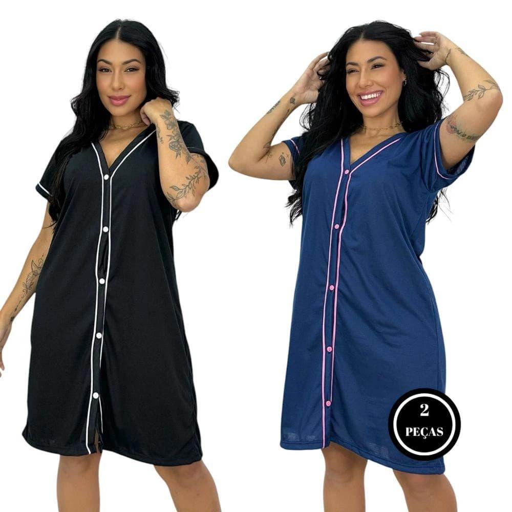 Marca de marketplace Pijama com abertura frontal