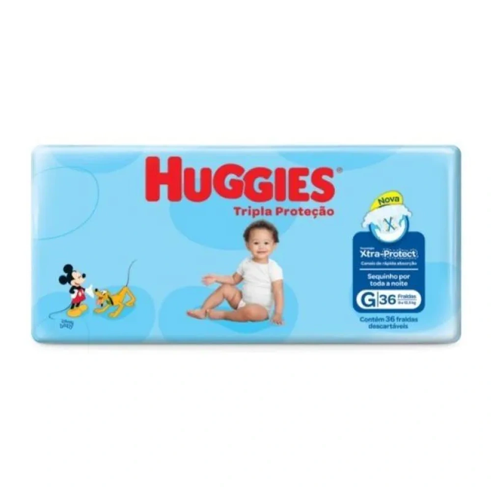 Huggies Fralda Huggies Tripla Proteção G 36 unidades
