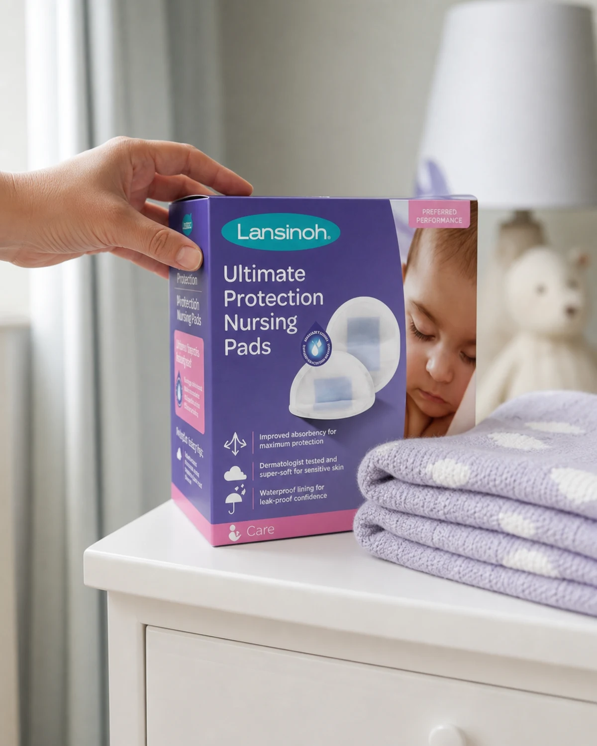 Lansinoh Ultimate Protection absorvente para seios com 24 unidades