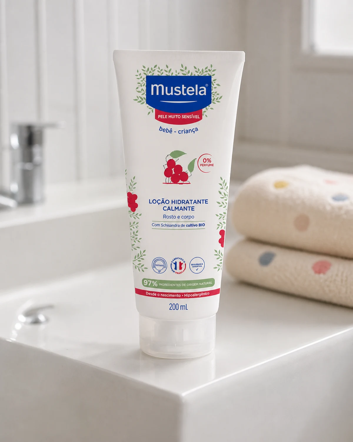 Hidratante Calmante Mustela para pele muito sensível 200 ml