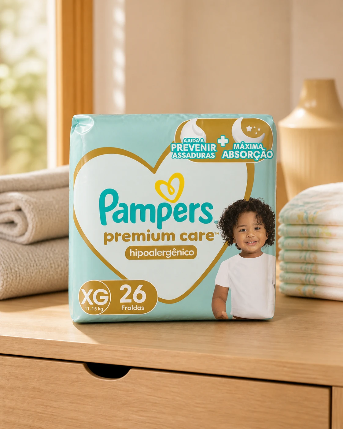 Pampers Fralda Premium Care Tamanho XG 26 unidades