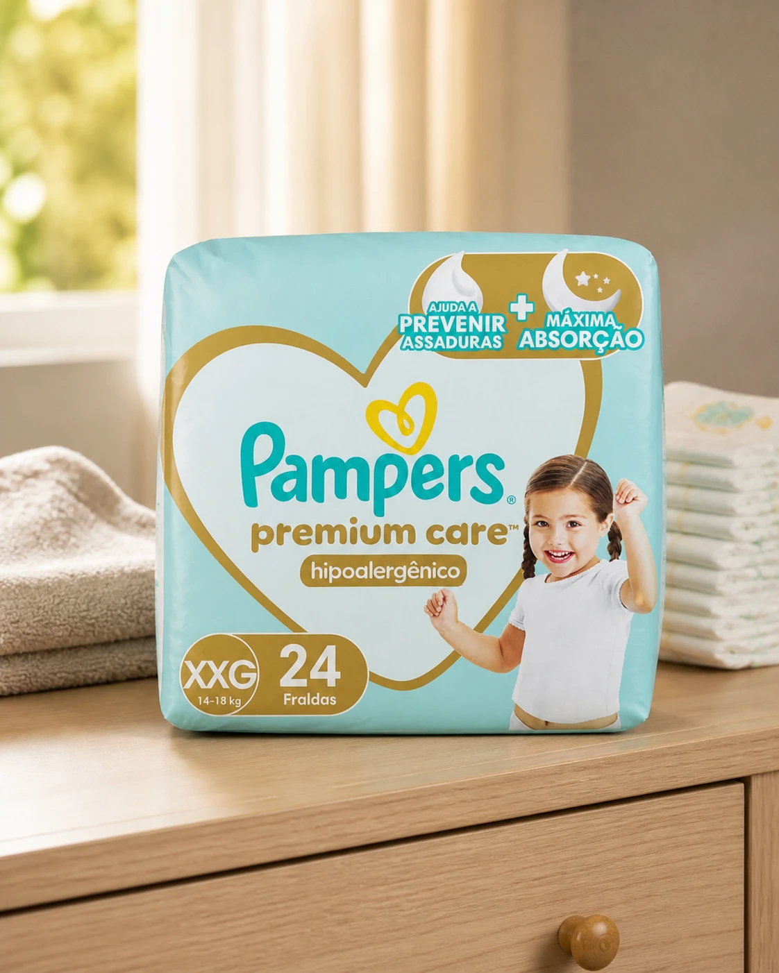 Pampers Fralda Premium Care Tamanho XXG 24 unidades