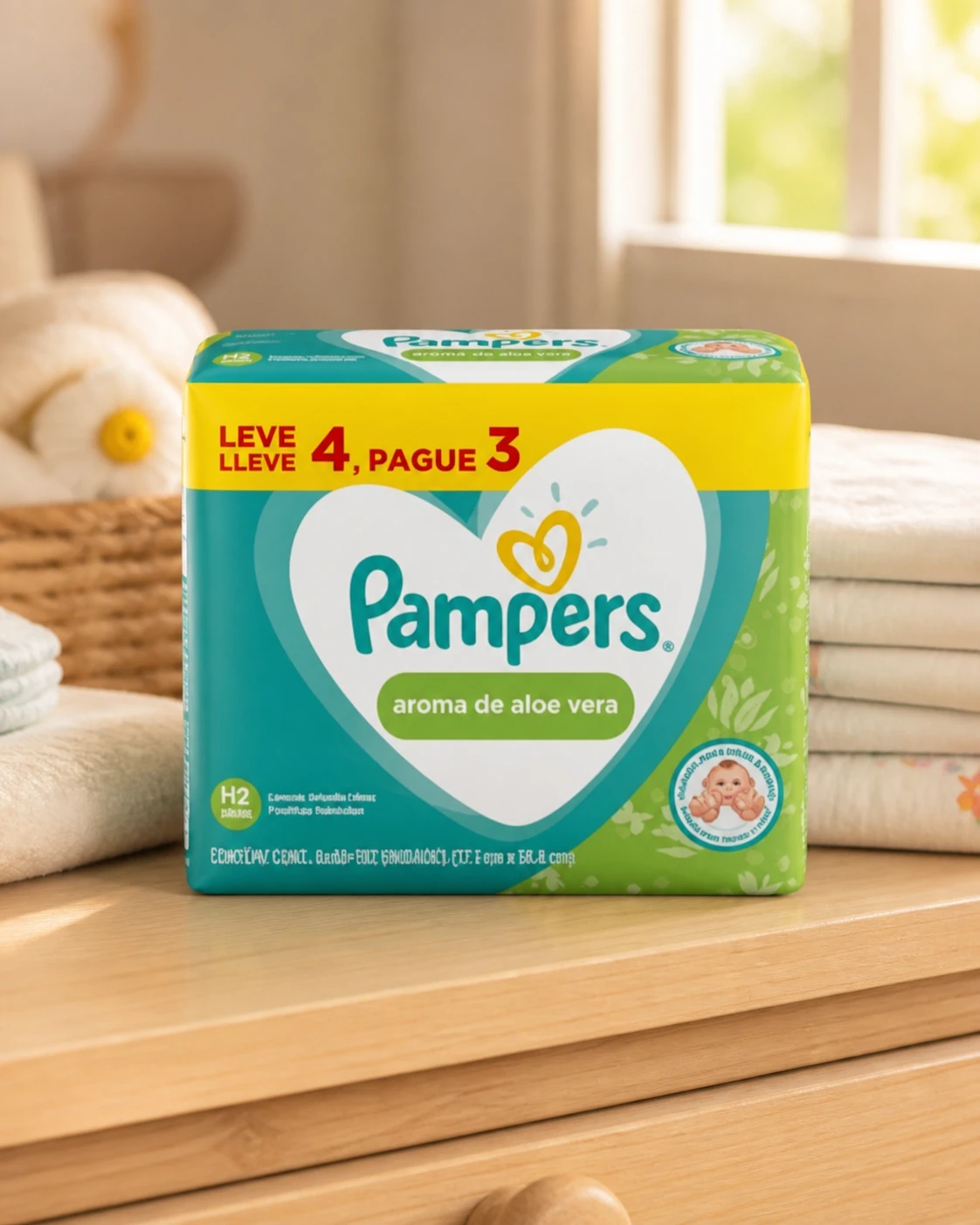 Pampers Kit Lenços Umedecidos Aroma de Aloe Vera 192 unidades (4x48)