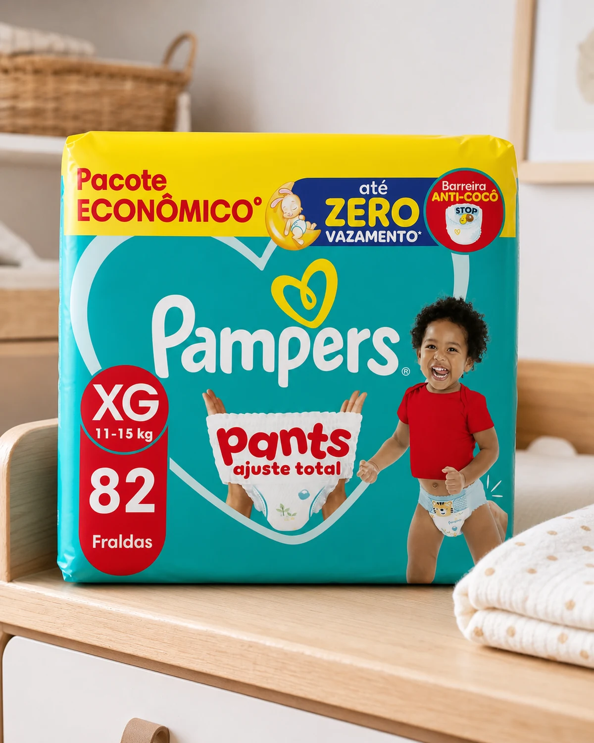 Fralda Pampers Pants Ajuste Total XG 82 unidades