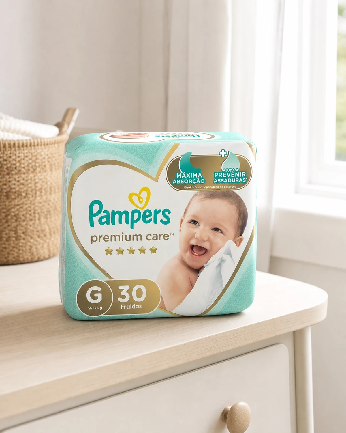 Fralda Pampers Premium Care G 30 unidades