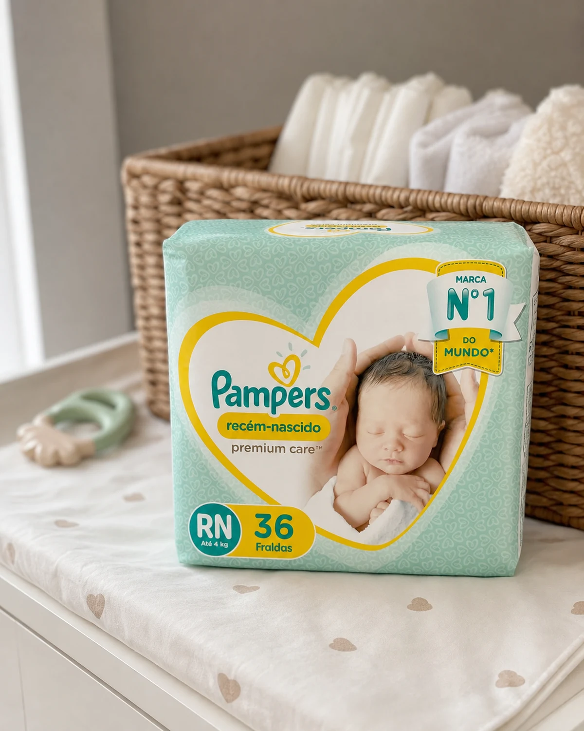 Fralda Pampers Premium Care RN 100 Dias 36 unidades