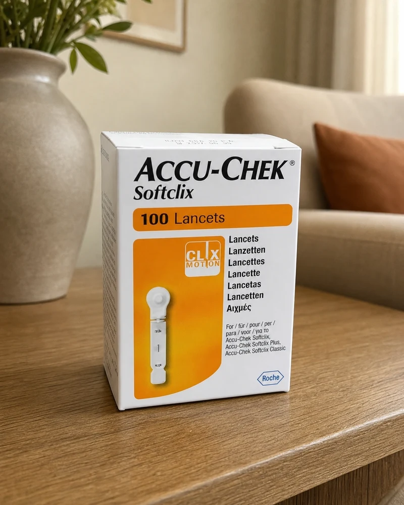 Accu-Chek Softclix lancetas caixa com 100 unidades