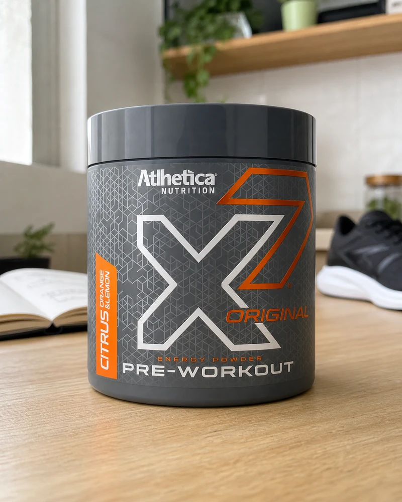 Atlhetica Nutrition X7 Pre-Treino, pote de 300 g