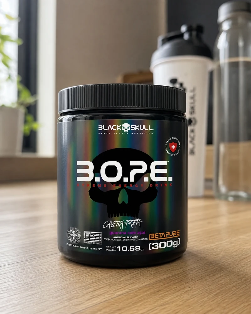 Black Skull Bope pré-treino guaraná com açaí 300 g