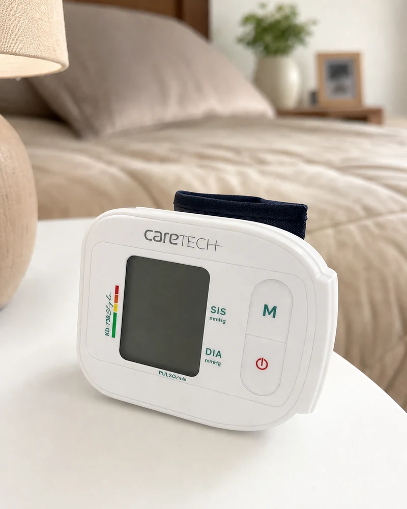 Monitor de pressão arterial de pulso Caretech KD-738 branco