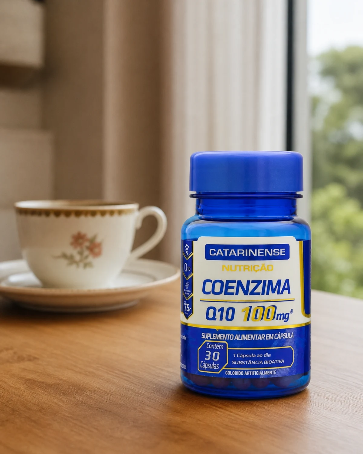Catarinense Coenzima Q10 100 mg, frasco com 30 cápsulas