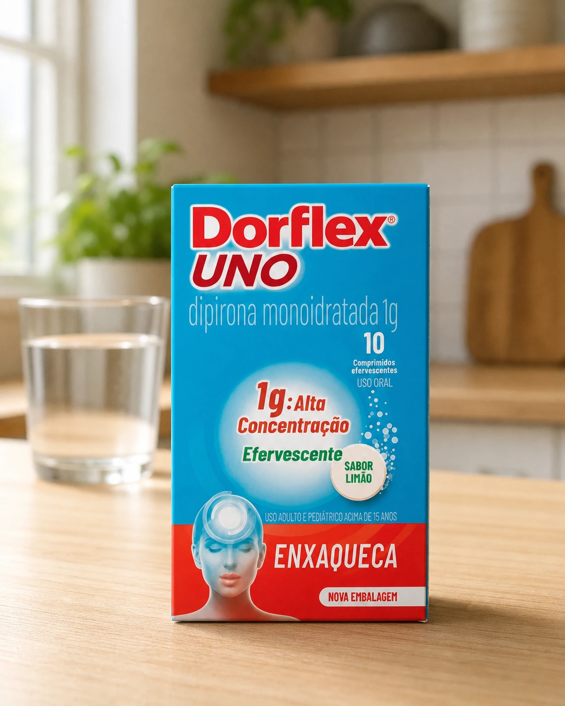 Dorflex Uno Enxaqueca 1 g 10 comprimidos efervescentes