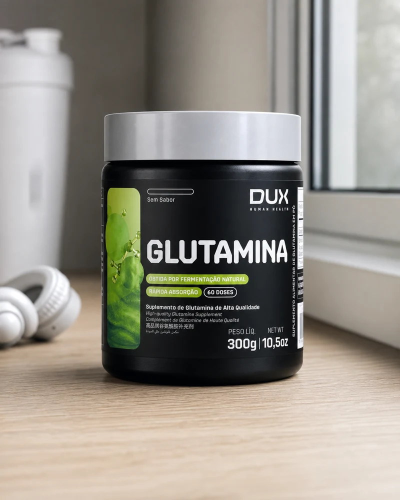 Dux Human Health Glutamina sem sabor, pote de 300 g