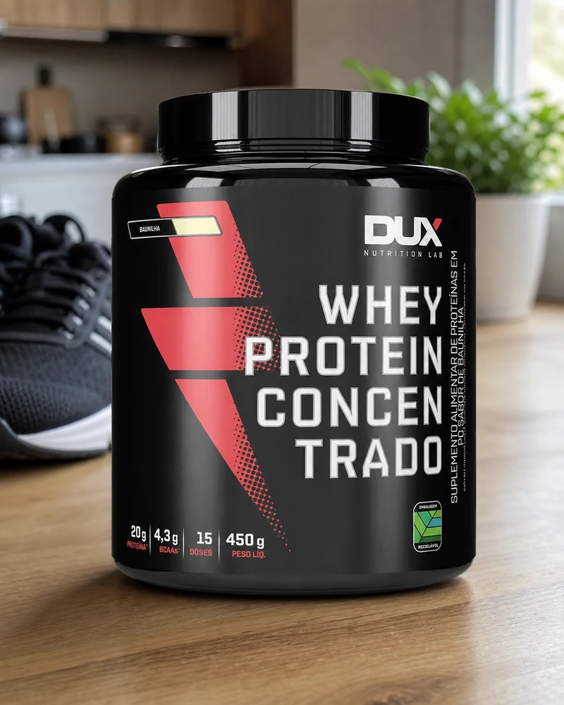 DUX Human Health whey protein concentrado baunilha 450 g
