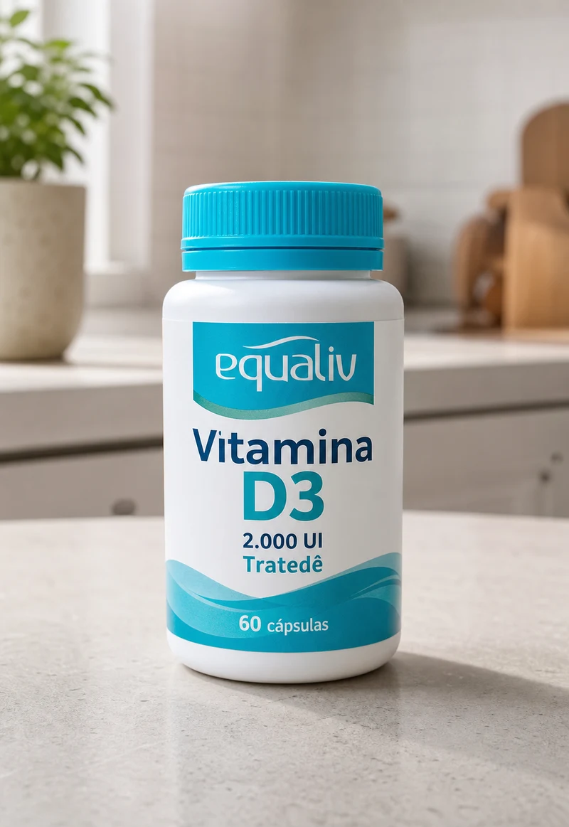 Equaliv Equaliv Vitamina D3 2.000UI Tratedê 60 Cápsulas em Óleo MCT