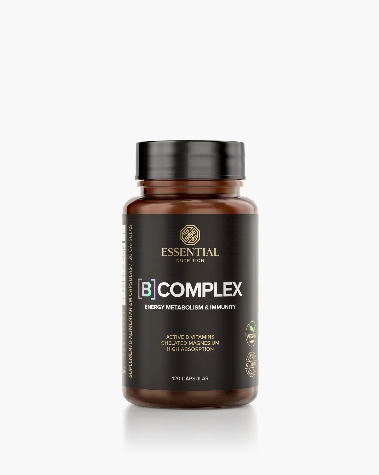 B Complex Essential Nutrition, frasco com 120 cápsulas