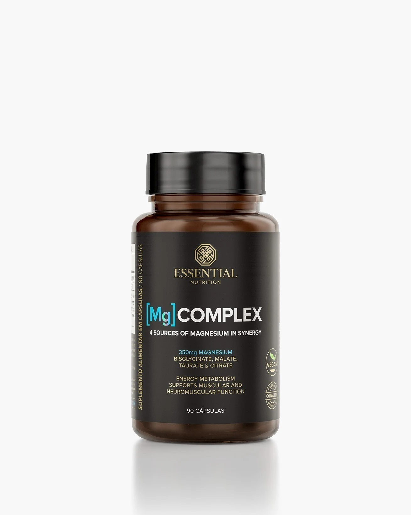Mg Complex Essential Nutrition, frasco com 90 cápsulas