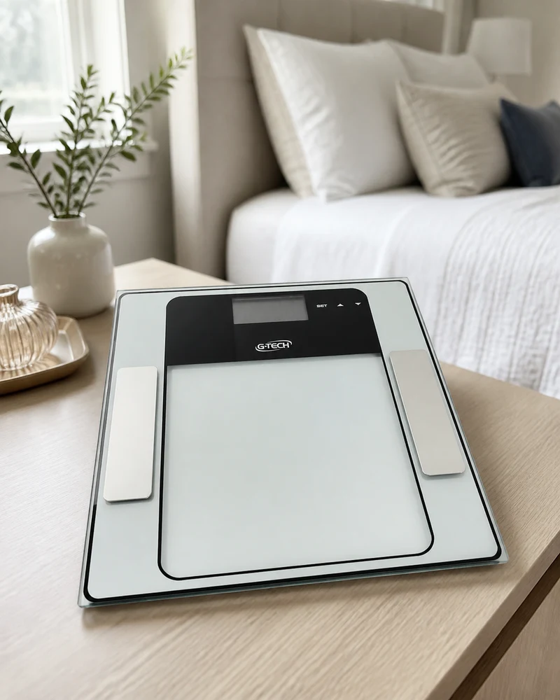 Balança digital com bioimpedância G-Tech Glass 7FW
