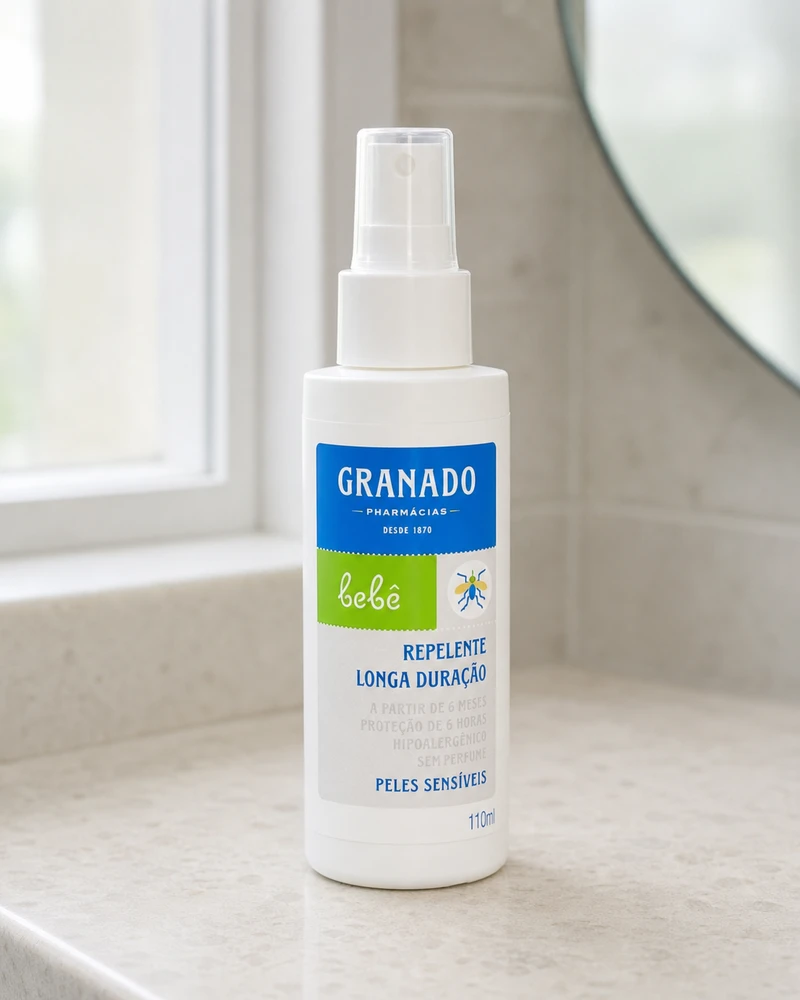 Repelente Granado Bebê Peles Sensíveis, frasco de 110 ml