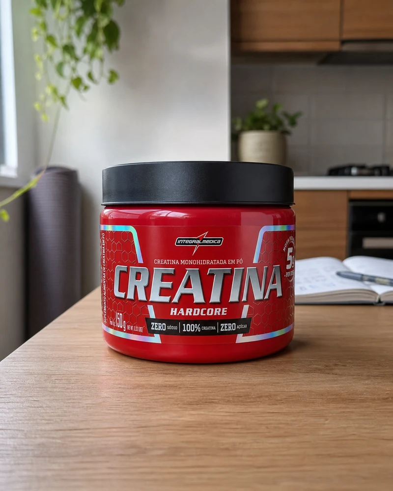 Integralmédica Creatina Hardcore 100% pura monohidratada, pote de 150 g