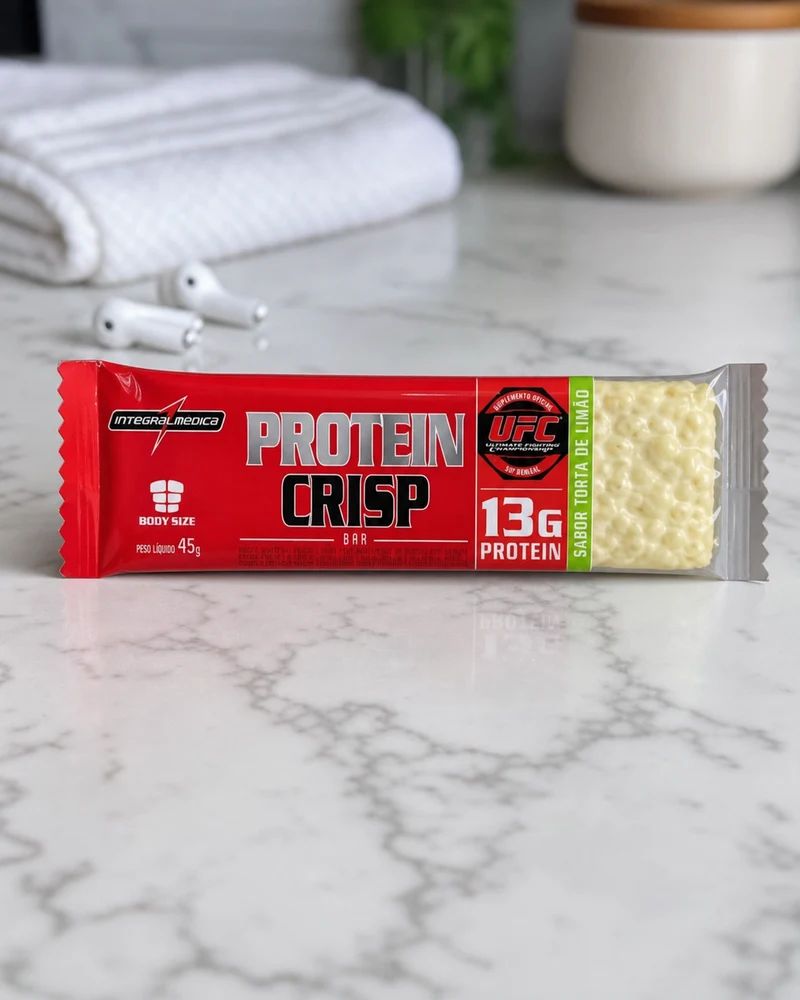 Integralmédica Protein Crisp Bar sabor torta de limão, unidade de 45 g