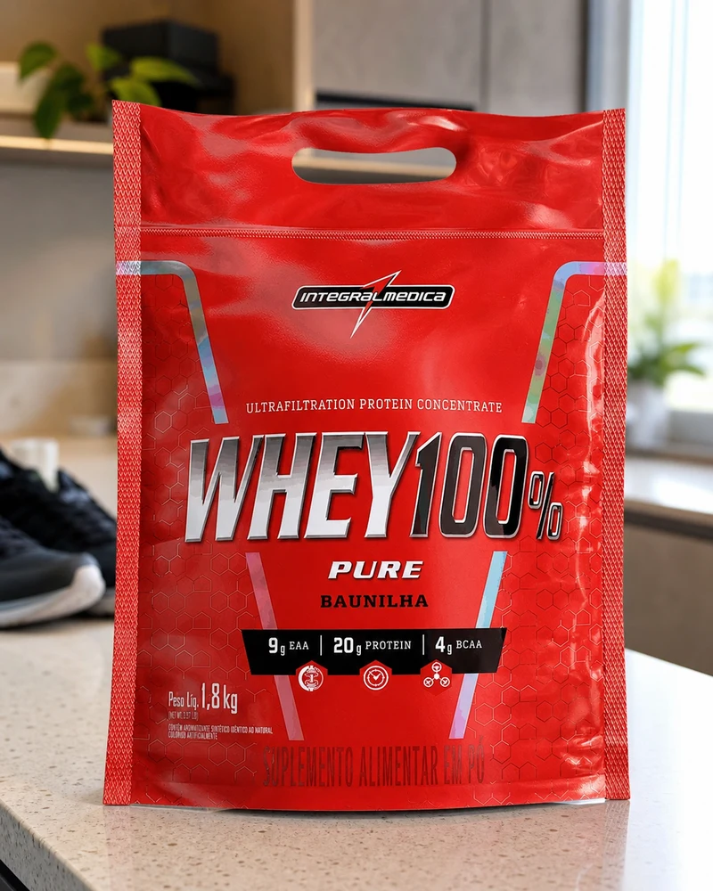 Integralmédica Whey 100% Pure concentrado, pouch de 1,8 kg