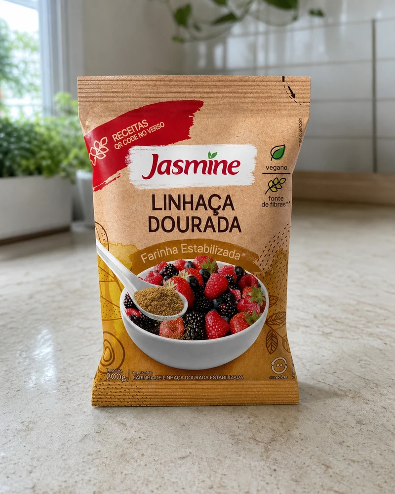 Jasmine Jasmine Farinha de Linhaça Dourada Integral 200g