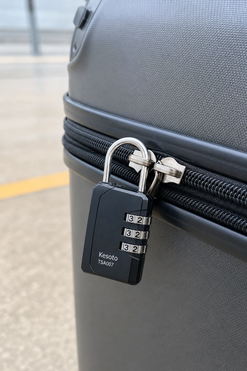 kesoto Cadeado de Mala de Viagem Aprovado pela TSA (TSA007) Combinação de 3 Dígitos