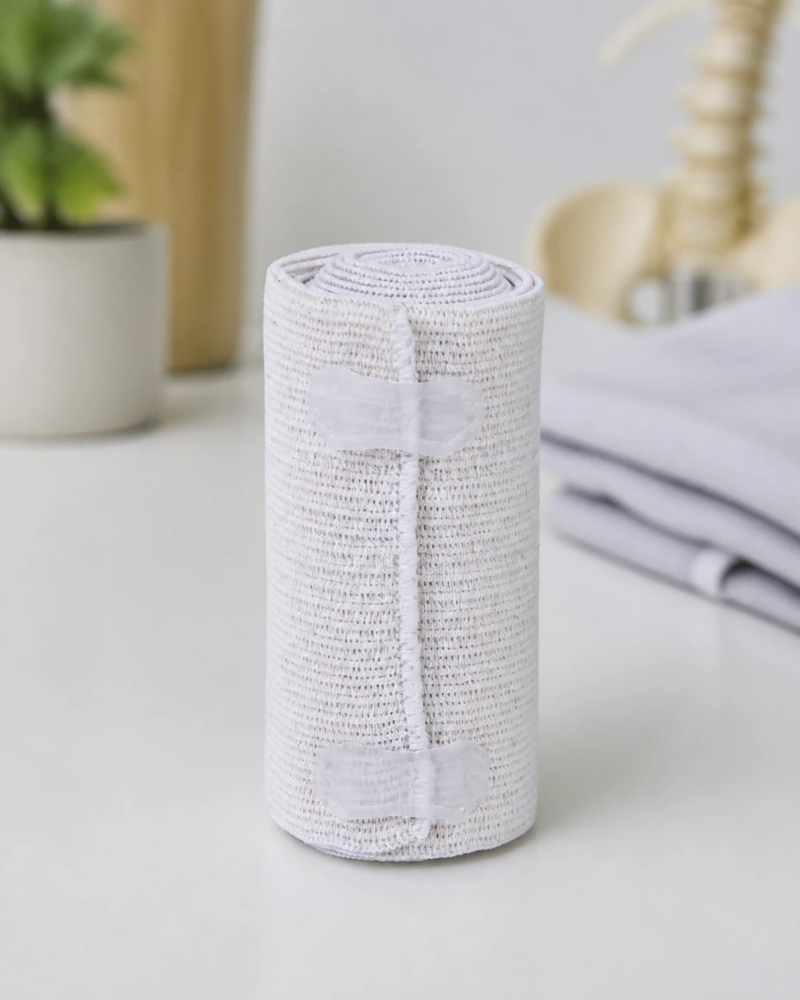 Kestal atadura elástica natural branca, rolo de 10 por 130 cm