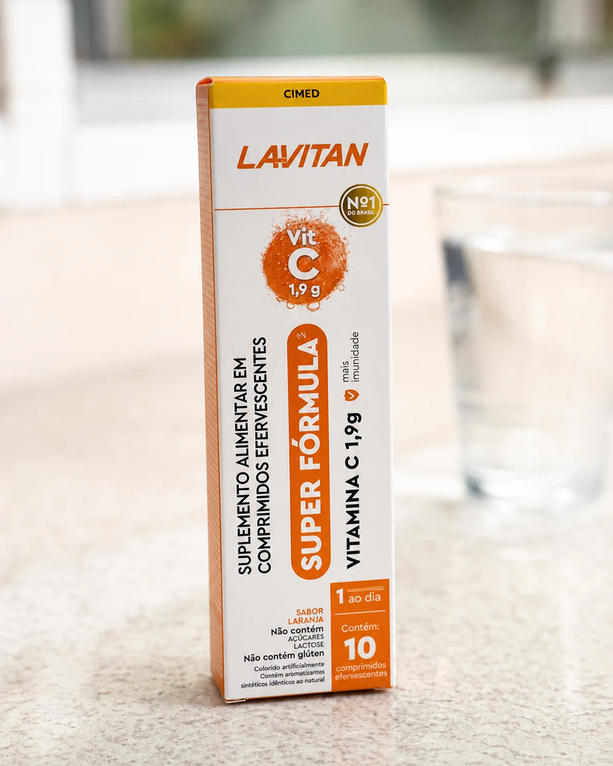 Lavitan vitamina C com zinco, caixa com 10 comprimidos efervescentes