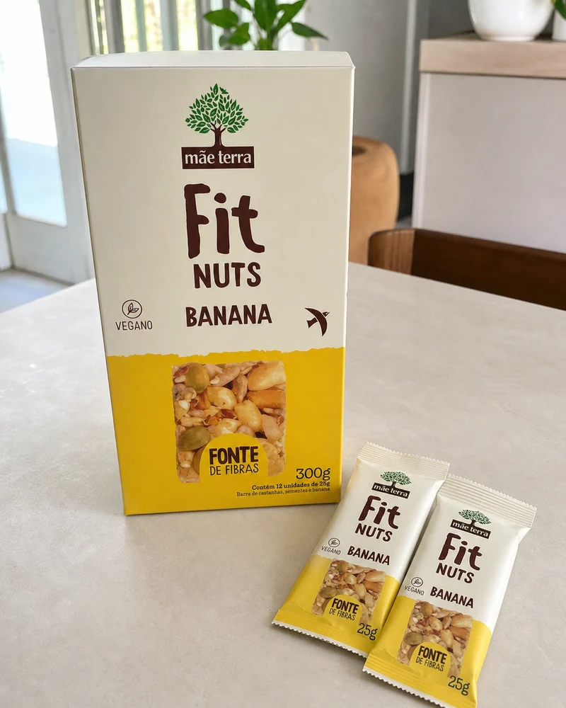 Mãe Terra Mãe Terra Barra Nuts Fit Banana Caixa 12x25g