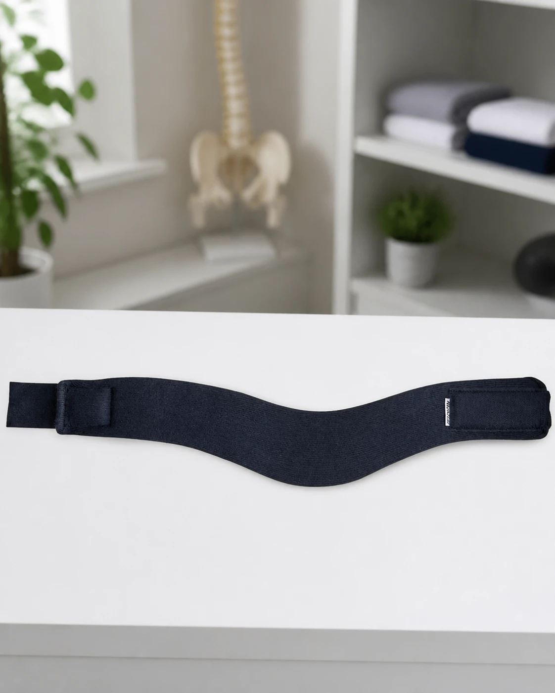 Mercur colar cervical transparente, vista frontal do suporte