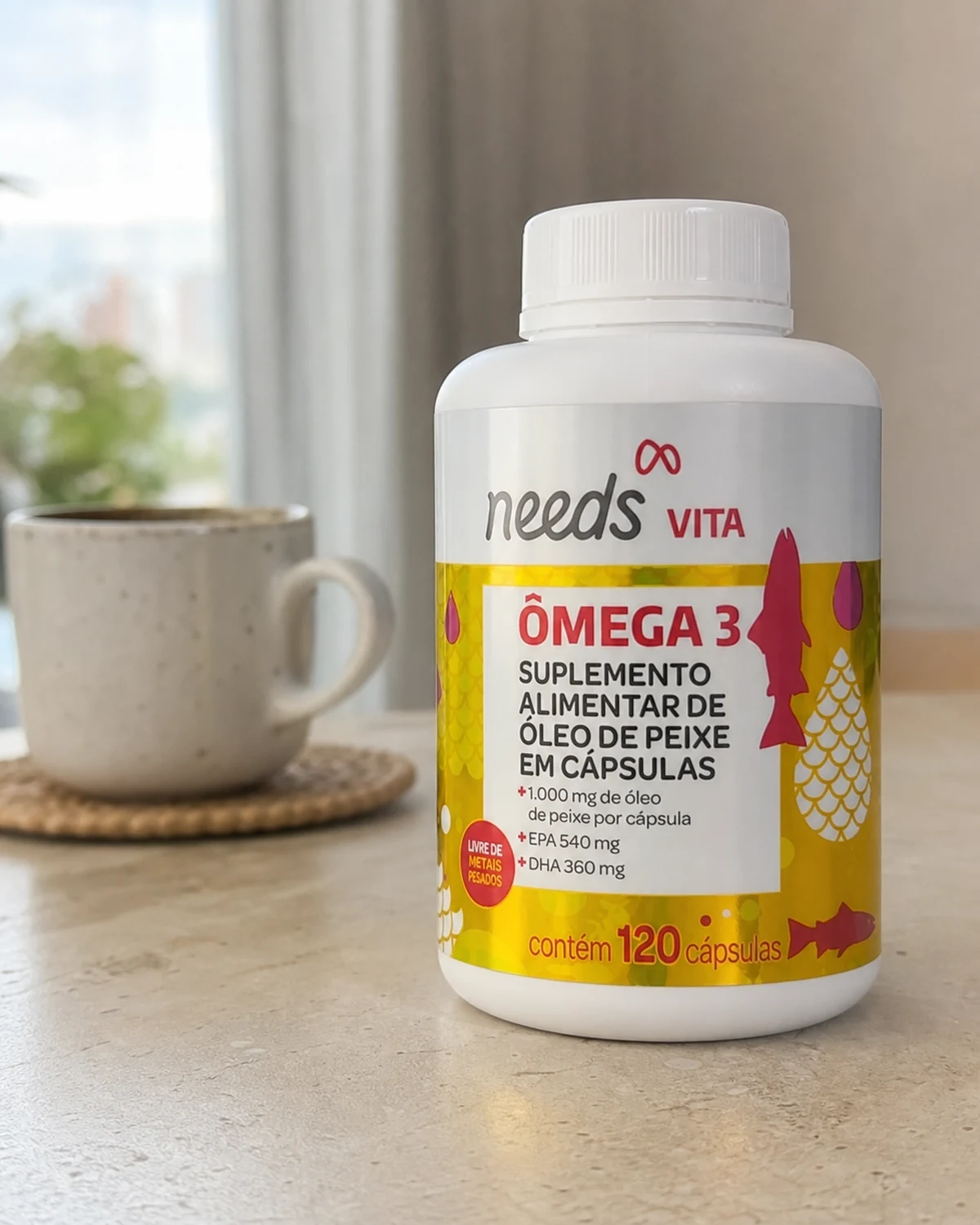 Needs Vita Ômega 3 120 cápsulas