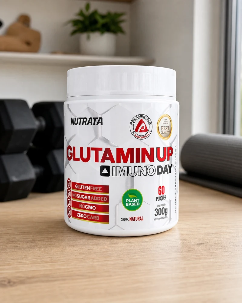 Nutrata Glutamin Up, pote de glutamina de 300 g