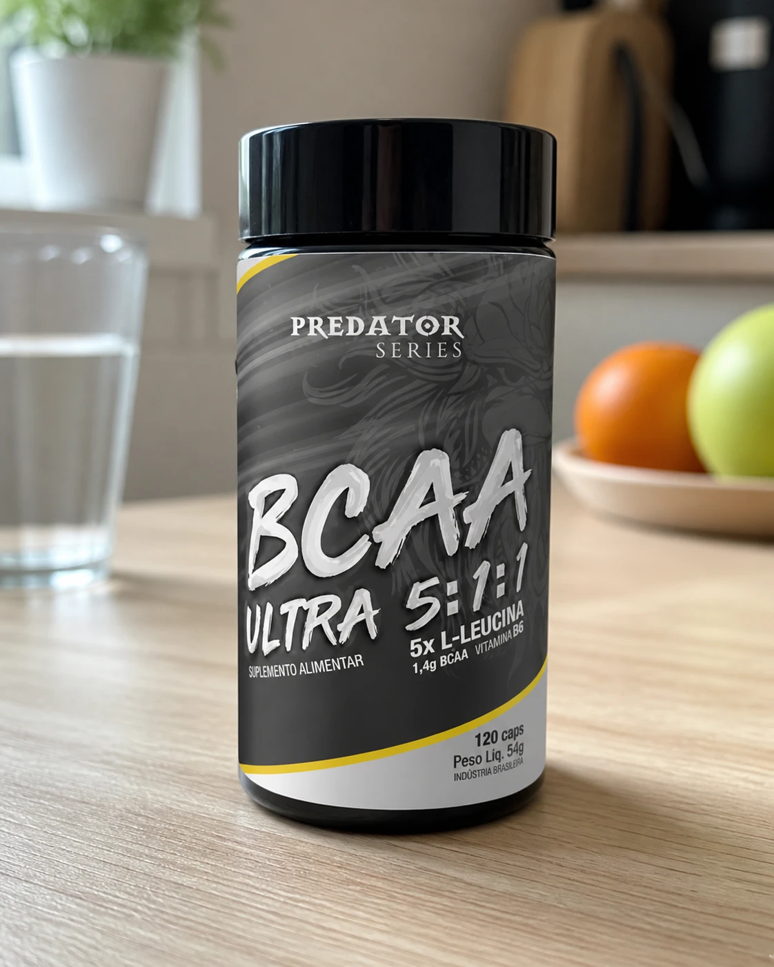 Nutrata Nutracaps Predator BCAA 5:1:1, pote com 120 cápsulas