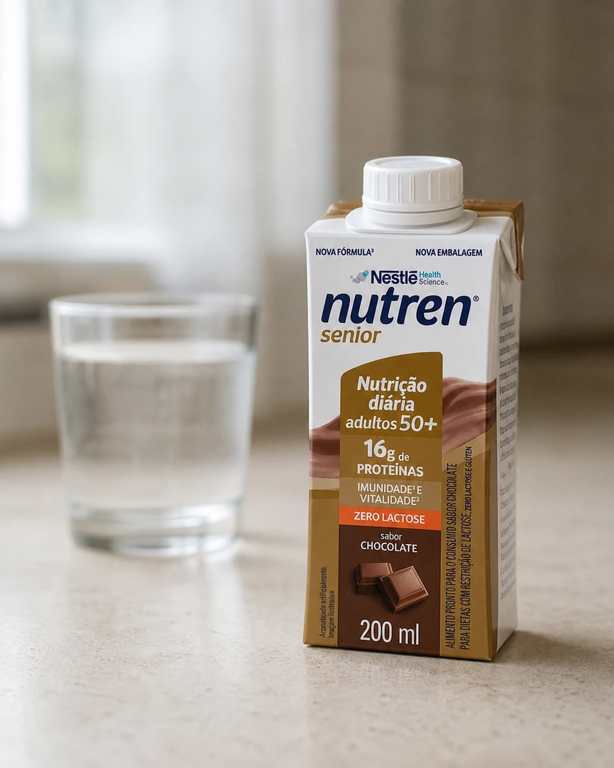 Nutren Senior sabor chocolate, bebida pronta de 200 ml