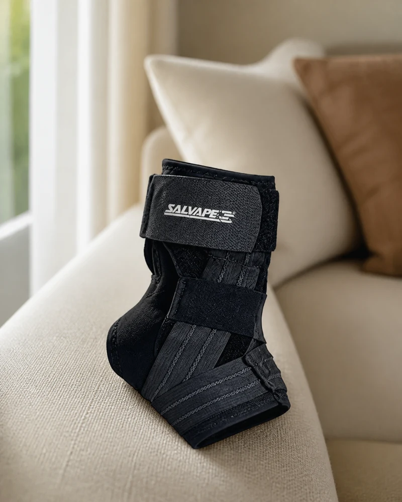 Tornozeleira preta Salvapé Ankle Shield 604