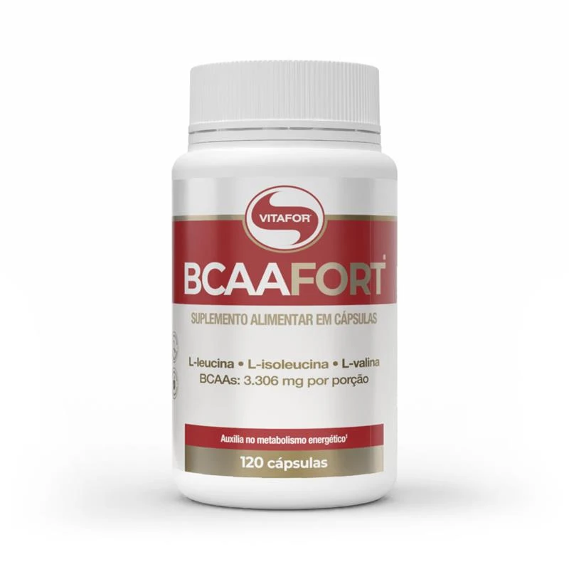 BCAAFort Vitafor, frasco com 120 cápsulas