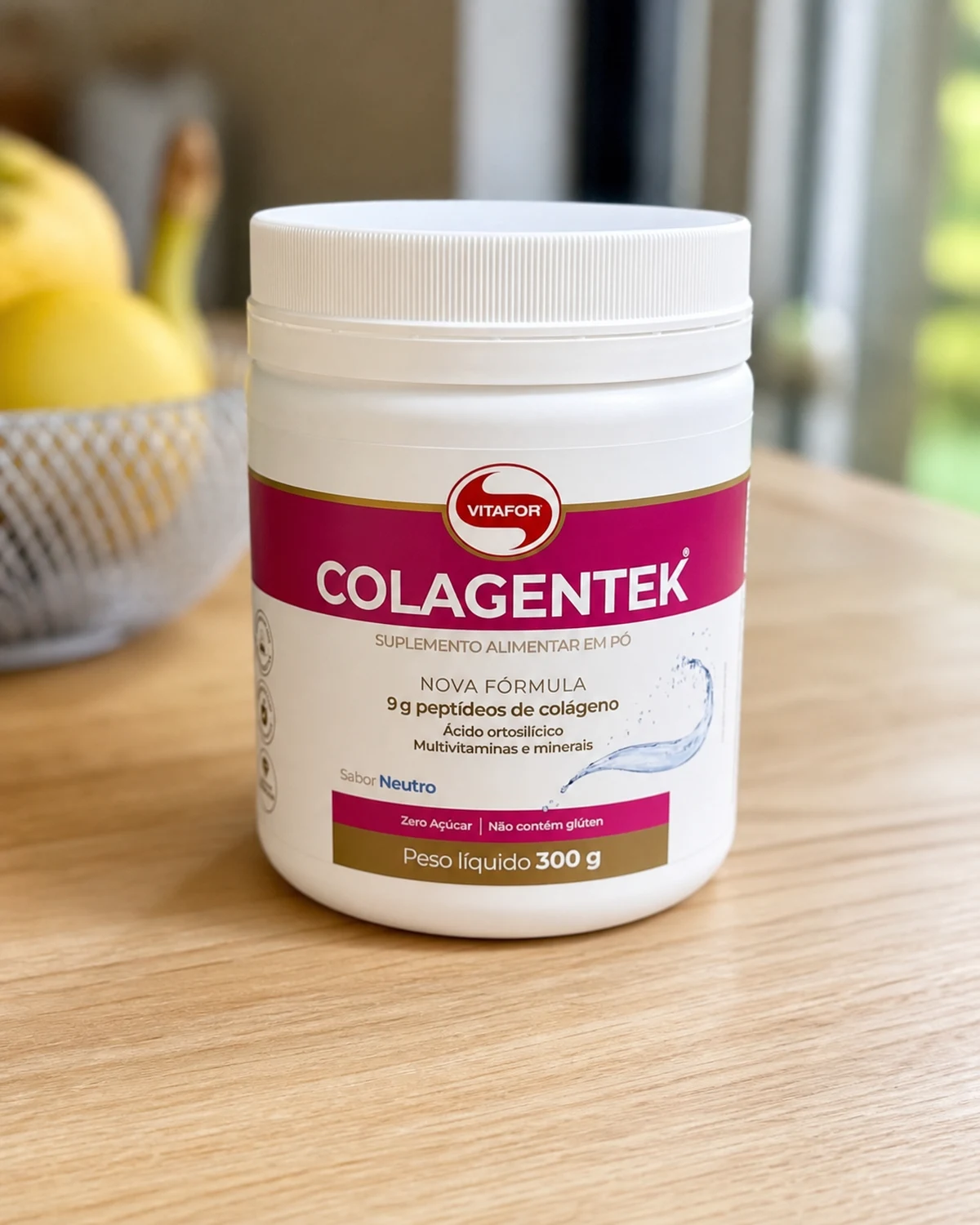 Vitafor Colagentek colágeno hidrolisado, pote de 300 g