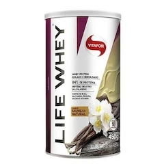 Vitafor Life Whey Protein Isolado e Hidrolisado Baunilha 450g